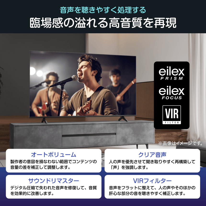音声を聴きやすく処理する