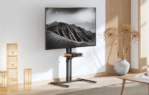 壁寄せ型テレビスタンド 使用イメージ