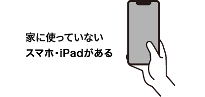家に使っていないスマホ・iPadがある