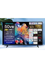 画像：ハイセンス 4Kチューナー内蔵/HDR対応50V型液晶テレビ 50E65K